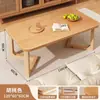 Mesa de Centro Pequeno Apartamento Sala de Estar Casa Estilo Escandinavo Perna de Madeira Maciça Mesa de Tronco 2025 Nova Casa de Aluguel Mesa de Chá Simples