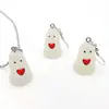 Aretes de Halloween Fantasma Luminoso 3D Calabaza Dulce de Maíz Colgante Collar Joyería de Halloween
