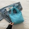 Bolso Cruzado Pequeño de Pana Estilo Coreano de Nicho Peludo de Moda Otoño e Invierno 2025 Bolso de Mano Bolso Tote