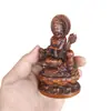 Caixa Antiga de Buxo Esculpida Ornamentos de Dragão Imperial Bodhisattva Guanyin Decoração de Sala de Estar Imperatriz Bodhisattva Guanyin Xianglong
