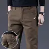 Nueva colección de otoño para hombre: Pantalones de vestir casuales elegantes y cómodos, de corte ajustado, elásticos, de pierna recta, versátiles y que te hacen ver más alto
