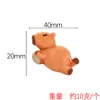 YQT Nuevo Rojo de Internet Capibara Muñeco de Capibara Micro Paisaje DIY Adornos de Escritorio Juego de Comida Accesorios de Resina Animales