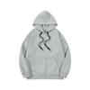Sudadera con capucha de tejido gofrado pesado para hombre, Sudadera con capucha unisex retro japonesa holgada de color liso, Otoño holgada