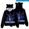 Sudadera con Capucha 3D Nuevo Juego Gorila Gorila tag Orejas de Gato ADulto Niños Ropa Impresión