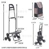 Carrito para Compras de Supermercado, Carrito Pequeño, Carrito de Compras, Remolque Pequeño, Carrito Portátil Plegable, Carrito Plegable Ligero para Entrega Rápida
