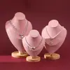 Soporte de Exhibición para Collares Retrato Cuello Accesorios de Exhibición de Joyería de Gama Alta Puesto de Exhibición para Almacenamiento de Joyería de Perlas Fábrica
