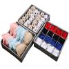 Oxford pano dobrável cueca caixa de armazenamento de três peças conjunto lavável sutiã underwear meias de malha caixa de armazenamento