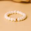 Kitty Bodhi * frijol de leche quema de carbón garra de gato raíz de Bodhi jade blanco natural pulsera de mano color tostado alrededor del dedo texto suave pulsera de juego femenina