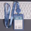 Porta-Crachá Retrátil com Fivela, Porta-Cartão de Refeição, Crachá de Trabalho com Cordão, Porta-Crachá de Trabalho para Funcionários, Crachá Escolar para Estudantes, Crachá de Trabalho do Campus