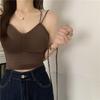 Camisola Sexy Cruzada de Espalda Hermosa de Seda de Hielo para Pecho con Aros Internos Fruncidos Transpirable para Usar por Fuera Tubo Top para Mujer