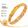 Superventas transfronterizo moda europea y americana pulsera magnética desmontable en forma de corazón aleación ecológica con diamantes pulsera ajustable para mujer