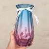 Vaso de vidro criativo nórdico Vaso transparente europeu Arranjo de flores Vaso hidropônico Vaso para casa Ornamentos de vaso atacado