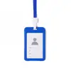 Cordones para insignias al por mayor, porta credenciales de trabajo para autobús, credenciales de estudiante transparentes de doble cara, insignias de trabajo para empleados