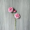 Flores Artificiales Fragantes de 3 Cabezas Artificiales Flores de Seda Artificiales Decoración del Hogar Decoración de Salón de Bodas Decoración Suave Arte Floral Transfronterizo