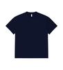 Camiseta Crew Neck Manga Curta Pesada 240g 16 Fios Estilo Novo para Homens, Ombro Caído Oversized, Mangas Três Quartos, Algodão Puro, Cor Sólida, Marca Tendência com Texto Impresso