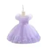 Vestido para Niña de Comercio Exterior Transfronterizo, Elegante Vestido de Noche, Falda Corta Esponjosa, Tutú para Pasarela Infantil y Piano