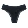 Tanga Sexy Popular para Mujer Transfronterizo, Algodón Puro, Comercio Exterior, Tanga de Encaje de Cintura Baja Europeo y Americano, Súper Sexy