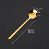 Acero Inoxidable 304 Cuchara Pequeña Cuchara para Café Dorada Cuchara Redonda Pequeña Cuchara para Revolver Miel Postre Taza Vidrio