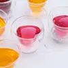 Copo de Vidro com Alça, Copo de Parede Dupla, Copo em Formato de Coração, Copo para Suco, Copo Resistente ao Calor, Copo Térmico com Alça, Copo para Café, Copo para Chá com Leite, Estilo Nórdico