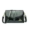 2026 Bolsa Feminina de Couro Patente de Uma Alça Bolsa Transversal de Designer Luxuoso Grande Capacidade Padrão Crocodilo Bolsa de Alta Qualidade