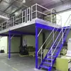 Prateleira de sótão para atacado, armazenamento pesado, armazém, oficina, construção, escritório, estrutura de aço, plataforma de armazenamento de sótão de dois andares