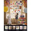 Montaje de Escena de Cumpleaños Decoraciones con Globos para Niña de 2 Años, Ambiente de Fiesta Ceremonial, Accesorios para Fotos para Niño de 3 Años