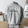 2025 Amazon transfronterizo TEMU Xiyin popular moderna elegante chaqueta para hombre estilo hip-hop chaqueta bordada de caballo de guerra