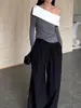 Revista Semanal Mol: Impresionante Top de un Hombro con Acabado de Lujo, Diseño de Hombro Descubierto para Mujer, Camiseta Asimétrica de Hombro