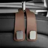 Gancho para coche hecho de metal con diamantes y piel de gamuza, utilizado para el reposacabezas del asiento trasero del coche, para almacenamiento y organización en el coche