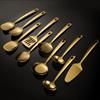 Espátula de acero inoxidable, utensilios de cocina engrosados, espátula para cocinar, colador, espátula para freír, cuchara para sopa, utensilios de cocina pequeños, 10 piezas, exportación al por mayor