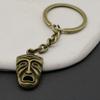 Llavero de Máscara Facial Triste Aleación de Bronce Colgante de Expresión 3D Shein Temu Aliexpress Amazon