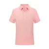 Camisas Polo Transfronteiriças com Impressão de Logotipo Personalizado para Uniformes Corporativos de Trabalho, Deslocamento para o Trabalho, Manga Curta com Gola Polo
