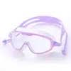 Gafas de natación nuevas para niños en bolsa para niños y niñas Equipo de natación Gafas Impermeables y Antivaho Marco Grande Gafas de natación para buceo