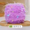 Hilo de arcoíris tejido a mano especial para bricolaje, nuevo estilo de hilo, ganchillo, pinzas para el cabello, sombreros, bufandas, bolsos, mantas de rosas, hojas