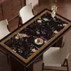 Jogo Americano de Mesa de Jantar Estilo Medieval Impermeável, à Prova de Óleo, Anti-Escaldante, Toalha de Mesa Sem Lavagem, Luxo Acessível e Proteção de Bancada de Mesa de Centro de Alta Qualidade
