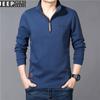 Casaco masculino de gola com preço controlado outono e inverno novo casual solto manga longa blusa suéter gola alta SS5192