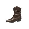 Botas Retro de Tacón Grueso con Punta Fina hasta Media Pantorrilla, Botas de Montar para Mujer, Nuevas Botas Cortas de Tacón Apilado Otoño e Invierno 2025, Botas Martin de Ante