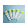 Tubo de centrífuga de plástico de 25 ml con tapón de rosca, fondo redondo, tubo de ensayo, tubo para muestras, polipropileno, resistente a altas temperaturas, con escala, 50 piezas/paquete