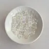 Acrílico transparente com revestimento UV fosco, florzinha pequena, acessórios DIY para miçangas para correntes de celular, chaveiros, pingentes e materiais decorativos