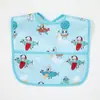 Babero Infantil Transfronterizo Bolsa de Comida Tridimensional para Bebé Babero Impermeable y Lavable para Bebé Bolsa Resbaladiza Super Suave Toalla Resbaladiza para Comer
