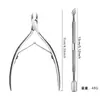 Pinzas para Cutícula Amazon D501, Pinzas para Ranura de Uña, Pinzas para Cutícula con Resorte, Cortaúñas Angular, Herramienta para Quitar Esmalte de Uñas, Empujador de Acero para Uñas Artísticas