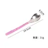 Colher de cristal de titânio puro, talheres de titânio para uso doméstico estilo coreano, colher de jantar, colher de sopa, colher de titânio de alto valor, colher de sobremesa