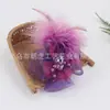2025 Tocado de Malla Elástica Hecho a Mano Ramillete de Rendimiento Flor Artificial Flor para Ropa Versátil Color de Exportación Europeo y Americano Completo 858