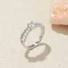 Anel de pétala em forma de coração transfronteiriço AliExpress doce fresco design de moda anel aberto feminino fabricantes atacado joias
