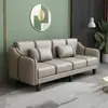 Sofá para sala de estar para apartamentos pequeños, tela tecnológica lavable, sofá cama moderno simple, plegable, tela resistente a los arañazos de gato