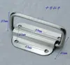 Caja de herramientas plegable de acero inoxidable engrosado con asa pequeña, asa de anillo móvil, caja de madera, caja de aire, asa para equipo industrial