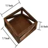 Caja de Servilletas Marrón Estilo Antiguo, Estante de Almacenamiento para Artículos del Hogar, Caja de Almacenamiento para Escritorio de Oficina y Encimera de Cocina