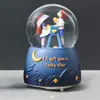 Anjos Casal Neve Automática Desenho Animado Enfeites de Mesa Caixa de Música Criativa Presente para Aniversário de Crianças Caixa de Música