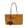 Bolso de Mano de Moda Nuevo y Tendencia Verano 2026 Bolso Tote con Textura Tejida Bolso de Hombro Simple de Gran Capacidad para Viajes