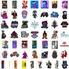 50/100 Peças de Adesivos de Grafite de Jogos para Carros, Capacetes, Gabinetes de Computador, Skateboards, Malas, Adesivos à Prova d'Água Atacado